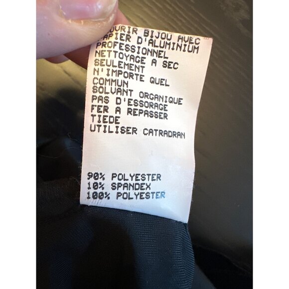 Jessica McClintock Gunne Sax Black VIntage 80s Formal Dress Sparkle Accent7/8 - Picture 6 of 6